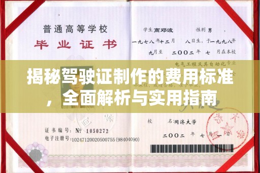 洮南揭秘驾驶证制作的费用标准，全面解析与实用指南